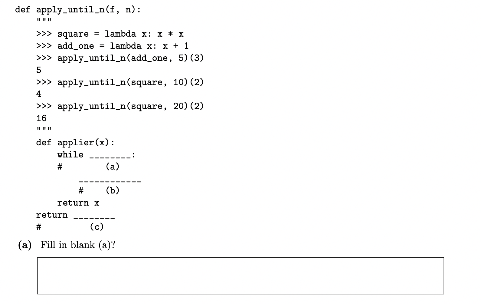 A paper computer science exam.
